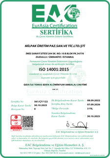 ISO 14001 Belgesi
