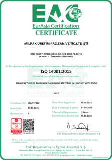 ISO 14001 Belgesi